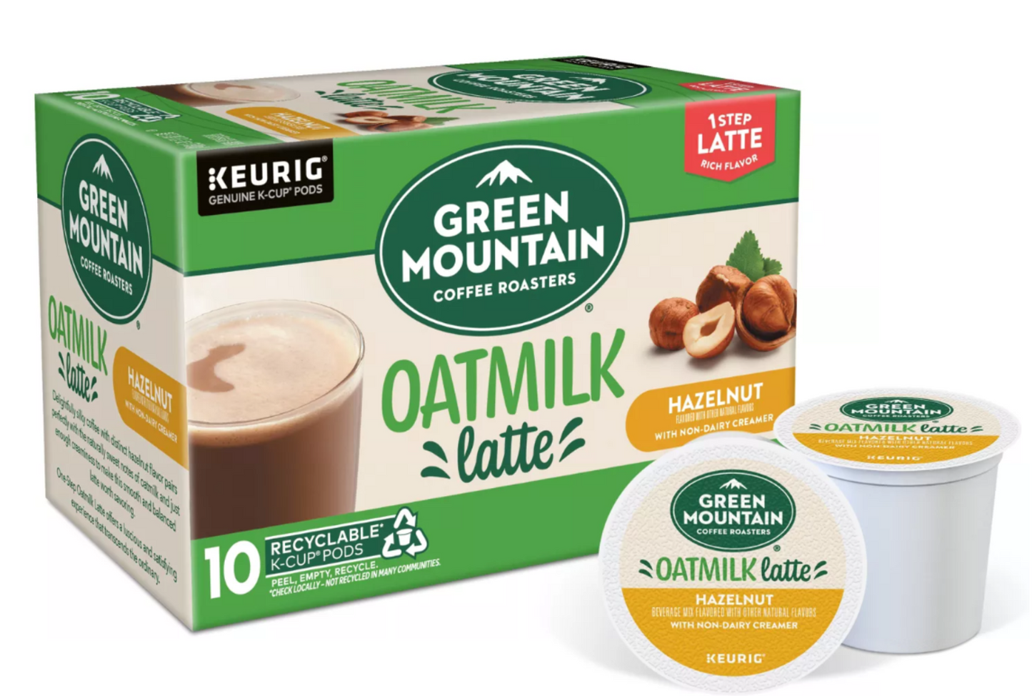 Green Mountain Hazelnut Oatmilk Latte