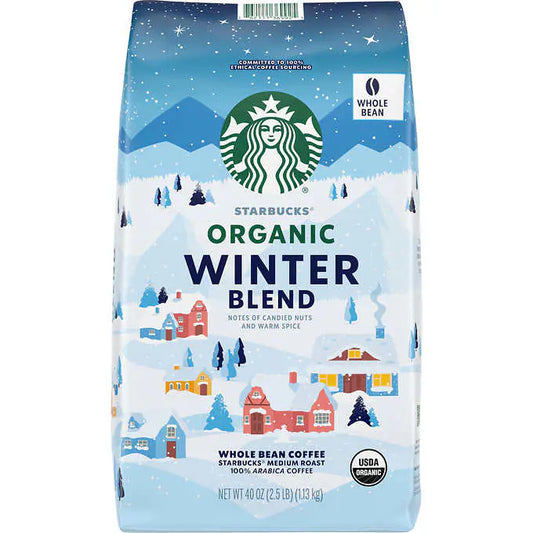 starbucks organic winter blend whole bean coffee