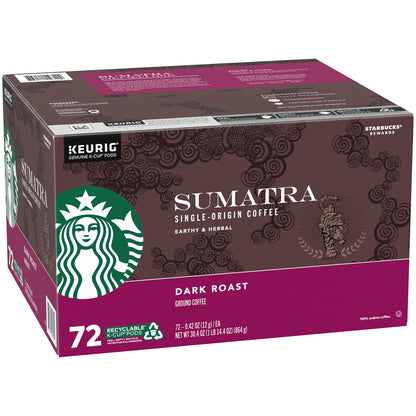 Starbucks 72 Count Sumatra Coffee